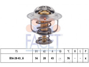FACET 7.8403S termostatas, aušinimo skystis 
 Aušinimo sistema -> Termostatas/tarpiklis -> Thermostat
21200-57J10