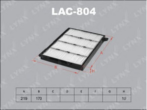 LYNXauto LAC-804 filtras, salono oras 
 Techninės priežiūros dalys -> Techninės priežiūros intervalai
G3210-FC000, GE210-FC000, J1347005