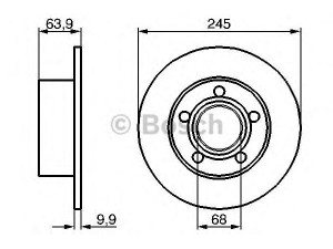 BOSCH 0 986 479 B22 stabdžių diskas 
 Dviratė transporto priemonės -> Stabdžių sistema -> Stabdžių diskai / priedai
4A0 615 601 A, 4A0 615 601 A, 8E0 615 601