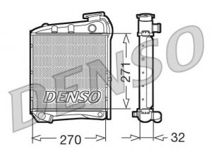 DENSO DRM99007 radiatorius, variklio aušinimas
