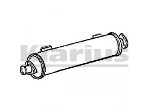 KLARIUS 220685 vidurinis duslintuvas 
 Išmetimo sistema -> Duslintuvas
068251053J, 068251053J, 068251053J