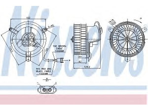 NISSENS 87035 vidaus pūtiklis 
 Šildymas / vėdinimas -> Orpūtė/dalys
2018200842, 2018204542, A2018200842