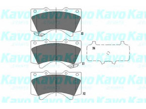 KAVO PARTS KBP-9098 stabdžių trinkelių rinkinys, diskinis stabdys 
 Techninės priežiūros dalys -> Papildomas remontas
044650C020, 044650C020, 0446560280