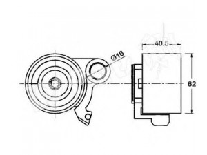IPS Parts ITB-6239 įtempiklis, paskirstymo diržas