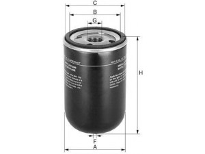 UNIFLUX FILTERS XN329 kuro filtras
4429107, 25014427, 3834656