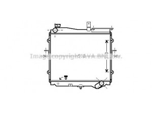 AVA QUALITY COOLING KA2024 radiatorius, variklio aušinimas 
 Aušinimo sistema -> Radiatorius/alyvos aušintuvas -> Radiatorius/dalys
0K04R15200, 0K05415200A, OK04R15200