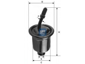 UFI 31.729.00 kuro filtras 
 Techninės priežiūros dalys -> Papildomas remontas
