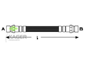KAGER 38-0595 stabdžių žarnelė 
 Stabdžių sistema -> Stabdžių žarnelės
7700540425, 7700554958, 7700619240
