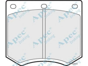 APEC braking PAD626 stabdžių trinkelių rinkinys, diskinis stabdys 
 Techninės priežiūros dalys -> Papildomas remontas
1451625, 1451626, 1487416, 1489488