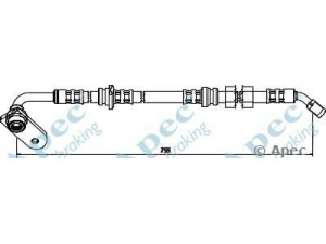 APEC braking HOS3661 stabdžių žarnelė 
 Stabdžių sistema -> Stabdžių žarnelės
5154065D00