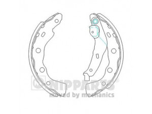 NIPPARTS J3505034 stabdžių trinkelių komplektas 
 Techninės priežiūros dalys -> Papildomas remontas
MR249796, MR249797, MR249798, MR307762