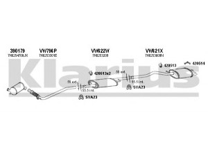 KLARIUS 931057U išmetimo sistema 
 Išmetimo sistema -> Išmetimo sistema, visa