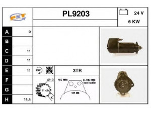 SNRA PL9203 starteris
