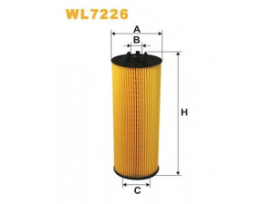 WIX FILTERS WL7226 alyvos filtras 
 Techninės priežiūros dalys -> Techninės priežiūros intervalai
059115561A, 059115561B, 059115562