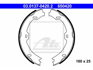 ATE 03.0137-0420.2 stabdžių trinkelių komplektas, stovėjimo stabdis
