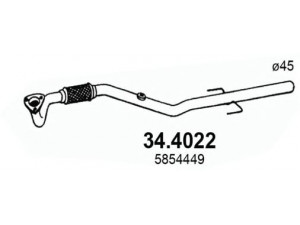 ASSO 34.4022 išleidimo kolektorius 
 Išmetimo sistema -> Išmetimo vamzdžiai
5854449