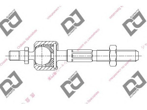 DJ PARTS DR1034 vidinė skersinė vairo trauklė 
 Vairavimas -> Vairo mechanizmo sujungimai
53521-SM4-013, 53521SM4013