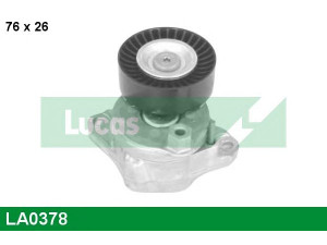 LUCAS ENGINE DRIVE LA0378 įtempiklio skriemulys, V formos rumbuotas diržas 
 Diržinė pavara -> V formos rumbuotas diržas/komplektas -> Įtempiklio skriemulys