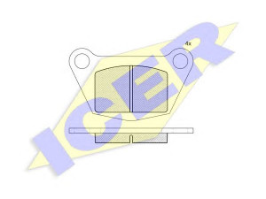 ICER 141346 stabdžių trinkelių rinkinys, diskinis stabdys 
 Techninės priežiūros dalys -> Papildomas remontas