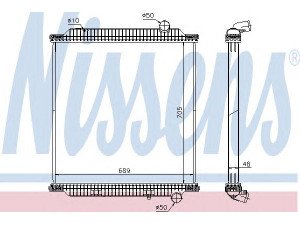 NISSENS 654760 radiatorius, variklio aušinimas 
 Aušinimo sistema -> Radiatorius/alyvos aušintuvas -> Radiatorius/dalys
20810099, 50 01 868 514, 50 01 873 340