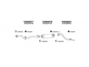 VENEPORTE 800510 išmetimo sistema 
 Išmetimo sistema -> Išmetimo sistema, visa