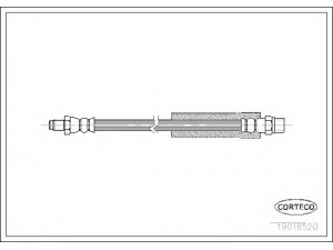 CORTECO 19018520 stabdžių žarnelė 
 Stabdžių sistema -> Stabdžių žarnelės
443611775F, 8A0611775D, 8D0611775D