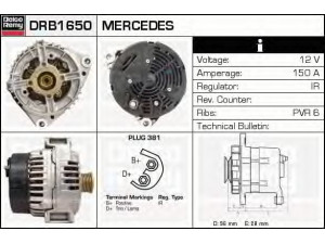 DELCO REMY DRB1650 kintamosios srovės generatorius 
 Elektros įranga -> Kint. sr. generatorius/dalys -> Kintamosios srovės generatorius