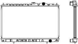 SAKURA  Automotive 1321-0207 radiatorius, variklio aušinimas
