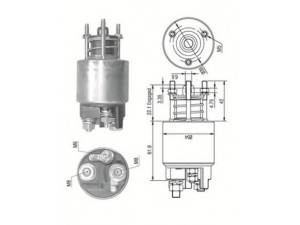 MAGNETI MARELLI 940113050529 solenoidinis jungiklis, starteris