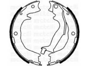 METELLI 53-0231 stabdžių trinkelių komplektas, stovėjimo stabdis 
 Stabdžių sistema -> Rankinis stabdys