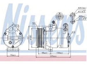 NISSENS 89024 kompresorius, oro kondicionierius 
 Oro kondicionavimas -> Kompresorius/dalys
13205197, 1854 111, 1854045, 1854185