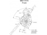 PRESTOLITE ELECTRIC MS1-411A starteris
S626, S633, 3114122, 651275X, 1122736