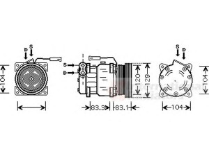 VAN WEZEL 0100K093 kompresorius, oro kondicionierius 
 Oro kondicionavimas -> Kompresorius/dalys
60571123, 60601092