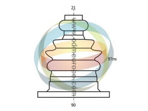 ODM-MULTIPARTS 21-990174 gofruotoji membrana, kardaninis velenas 
 Ratų pavara -> Gofruotoji membrana
6N0498201A