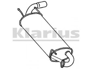 KLARIUS 230901 galinis duslintuvas 
 Išmetimo sistema -> Duslintuvas
BPM840100G, BPM840100H