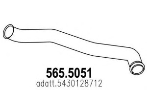 ASSO 565.5051 išleidimo kolektorius 
 Išmetimo sistema -> Išmetimo vamzdžiai
5430128712