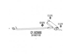 MTS 01.60988 galinis duslintuvas 
 Išmetimo sistema -> Duslintuvas
20100EY10D