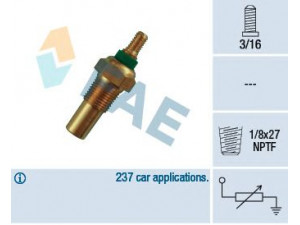 FAE 32010 siuntimo blokas, aušinimo skysčio temperatūra 
 Elektros įranga -> Jutikliai
1657685, 89FB-10884-AA