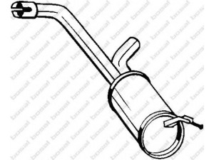 BOSAL 135-095 galinis duslintuvas 
 Išmetimo sistema -> Duslintuvas
1730.53, 96 618 44980, 1730.53
