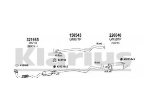 KLARIUS 391264E išmetimo sistema 
 Išmetimo sistema -> Išmetimo sistema, visa