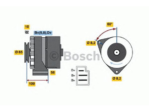 BOSCH 0 986 031 520 kintamosios srovės generatorius 
 Elektros įranga -> Kint. sr. generatorius/dalys -> Kintamosios srovės generatorius
049 903 023 J, 049 903 023 F, 049 903 023 FX