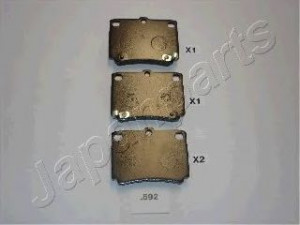 JAPANPARTS PP-592AF stabdžių trinkelių rinkinys, diskinis stabdys 
 Techninės priežiūros dalys -> Papildomas remontas
MN102626, MR389575