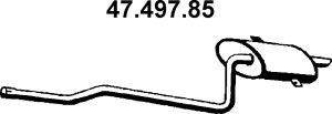 EBERSPÄCHER 47.497.85 galinis duslintuvas 
 Išmetimo sistema -> Duslintuvas
17430-1D020