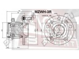 ASVA MZWH-3R rato stebulė 
 Ašies montavimas/vairavimo mechanizmas/ratai -> Rato stebulė/montavimas -> Rato stebulė
BBM2-26-15XA, BBM2-26-15XB, BP4K-26-15XA