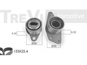 TREVI AUTOMOTIVE KD1196 paskirstymo diržo komplektas 
 Techninės priežiūros dalys -> Papildomas remontas