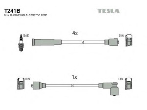 TESLA T241B uždegimo laido komplektas 
 Kibirkšties / kaitinamasis uždegimas -> Uždegimo laidai/jungtys