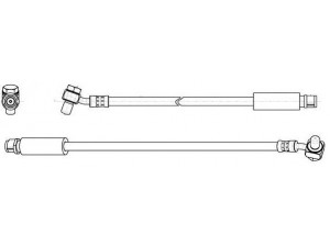 JURID 173200J stabdžių žarnelė 
 Stabdžių sistema -> Stabdžių žarnelės
13237788, 20912242, 20912243, 562147
