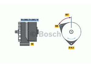 BOSCH 0 120 469 734 kintamosios srovės generatorius 
 Elektros įranga -> Kint. sr. generatorius/dalys -> Kintamosios srovės generatorius
068 903 029 M, 068 903 029 P, 069 903 023 H