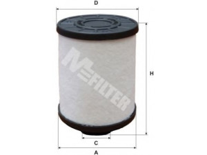 MFILTER DE 3118 kuro filtras 
 Techninės priežiūros dalys -> Papildomas remontas
1596 790, 4708795, 4807214, 813569