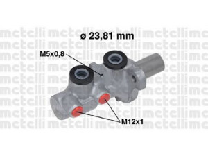 METELLI 05-0746 pagrindinis cilindras, stabdžiai 
 Stabdžių sistema -> Pagrindinis stabdžių cilindras
34 33 6 756 585, 34 33 6 785 192